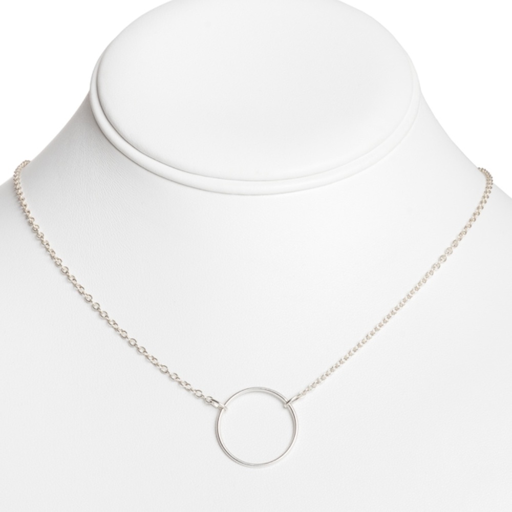 Sterling Silver Circle Necklace